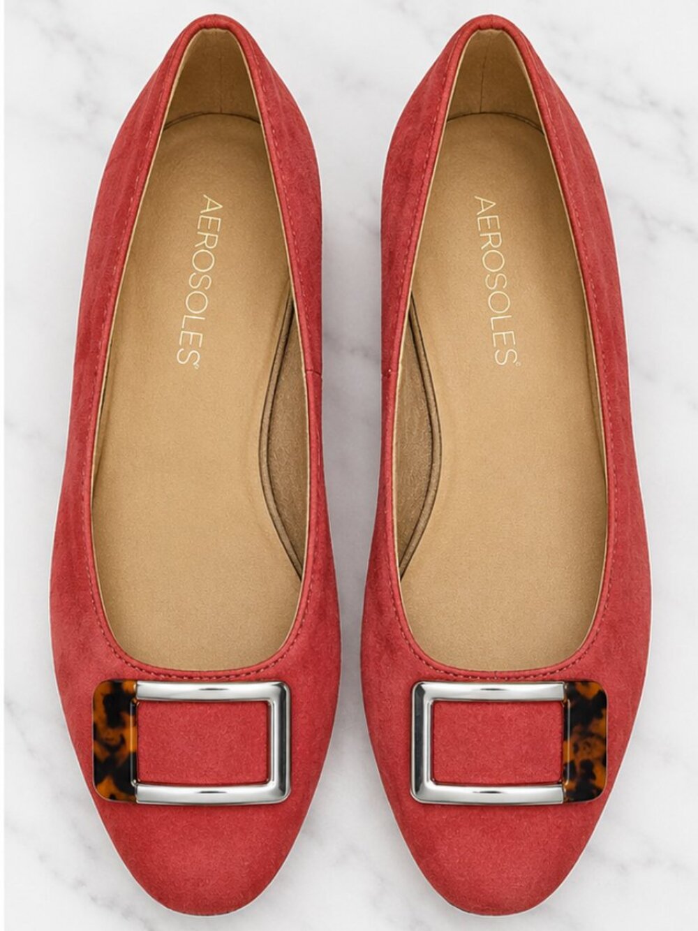 Aerosoles Bream Suede Ballet Shoes Size 9.5